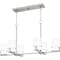 Quoizel Seymour Linear Chandelier 6 Lights Brushed Nicke SEY636BN - alternate 1